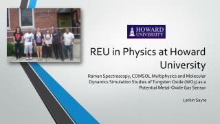 REU in Physics at Howard University