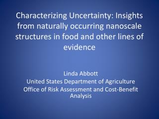 Linda Abbott United States Department of Agriculture