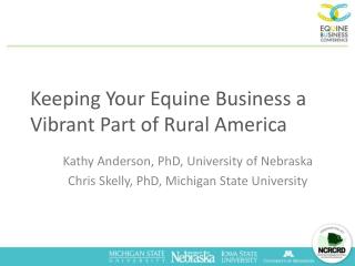 Keeping Your Equine Business a Vibrant Part of Rural America