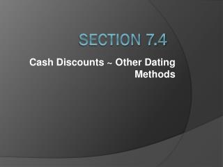 Section 7.4