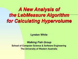 A New Analysis of the LebMeasure Algorithm for Calculating Hypervolume