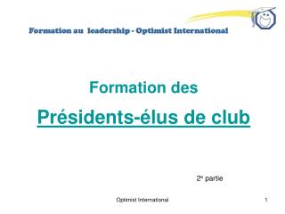 Formation des Présidents-élus de club