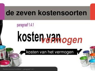 de zeven kostensoorten