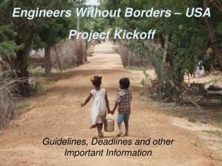 Engineers Without Borders – USA Project Kickoff