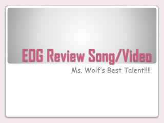 EOG Review Song/Video