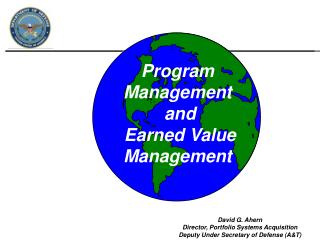 Program Management and Earned Value Management