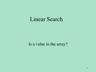 Linear Search