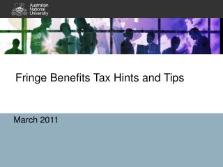 Fringe Benefits Tax Hints and Tips