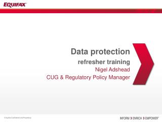 Data protection refresher training