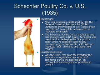 Schechter Poultry Co. v. U.S. (1935)