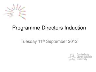 Programme Directors Induction