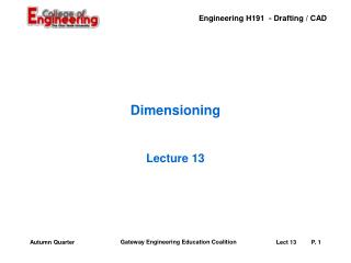 Dimensioning