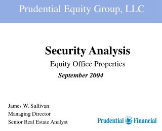 Security Analysis Equity Office Properties