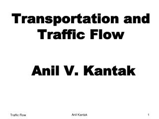 Transportation and Traffic Flow