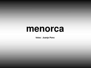 menorca