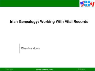 Irish Genealogy: Working With Vital Records