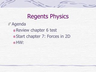 Regents Physics