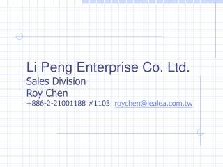 Li Peng Enterprise Co. Ltd.