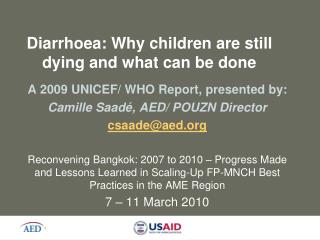 Diarrhoea: Why children are still dying and what can be done
