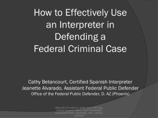 10 Myths about Court Interpreters