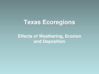 Texas Ecoregions