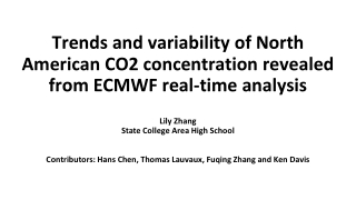 Trends and variability of North American CO2 concentration revealed from ECMWF real-time analysis