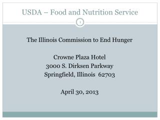 USDA – Food and Nutrition Service