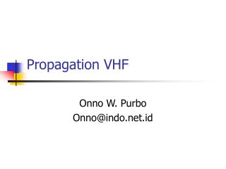 Propagation VHF