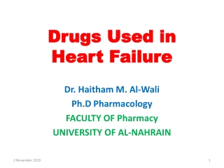 Drugs Used in Heart Failure