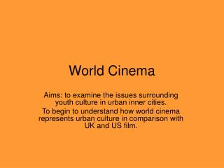 World Cinema
