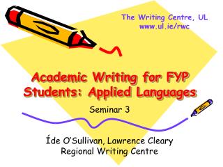 Academic Writing for FYP Students: Applied Languages