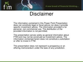 Disclaimer