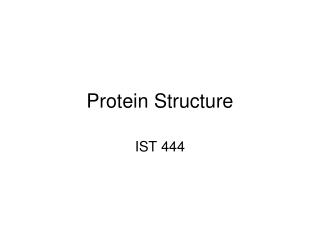 Protein Structure