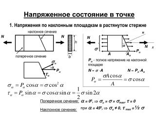 Напряженное состояние в точке