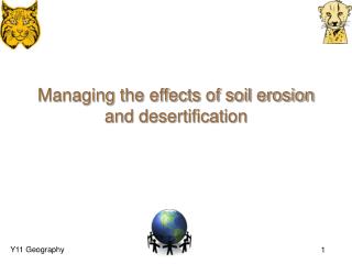 Managing the effects of soil erosion and desertification