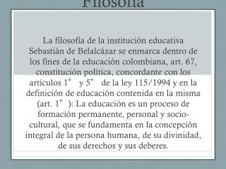 Filosofía