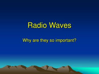 Radio Waves