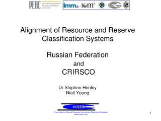Committee for Mineral Reserves International Reporting Standards crirsco