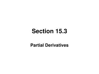 Section 15.3