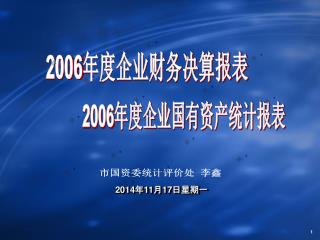 2006 年度企业财务决算报表