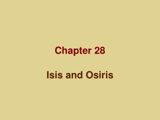 Chapter 28