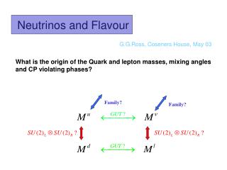 Neutrinos and Flavour