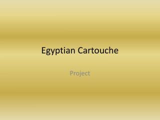 Egyptian Cartouche