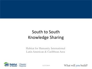 South to South Knowledge Sharing