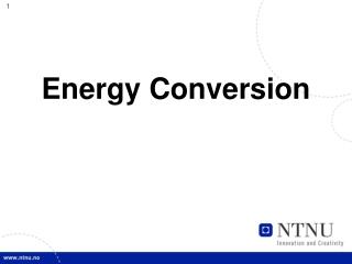 Energy Conversion