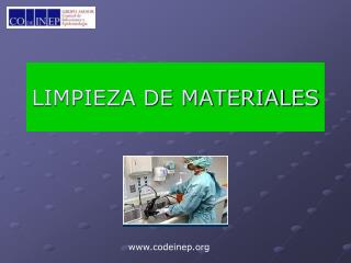 LIMPIEZA DE MATERIALES