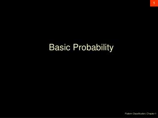 Basic Probability