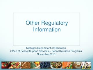 Other Regulatory Information
