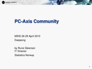 PC-Axis Community
