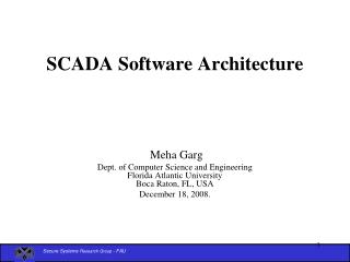 SCADA Software Architecture